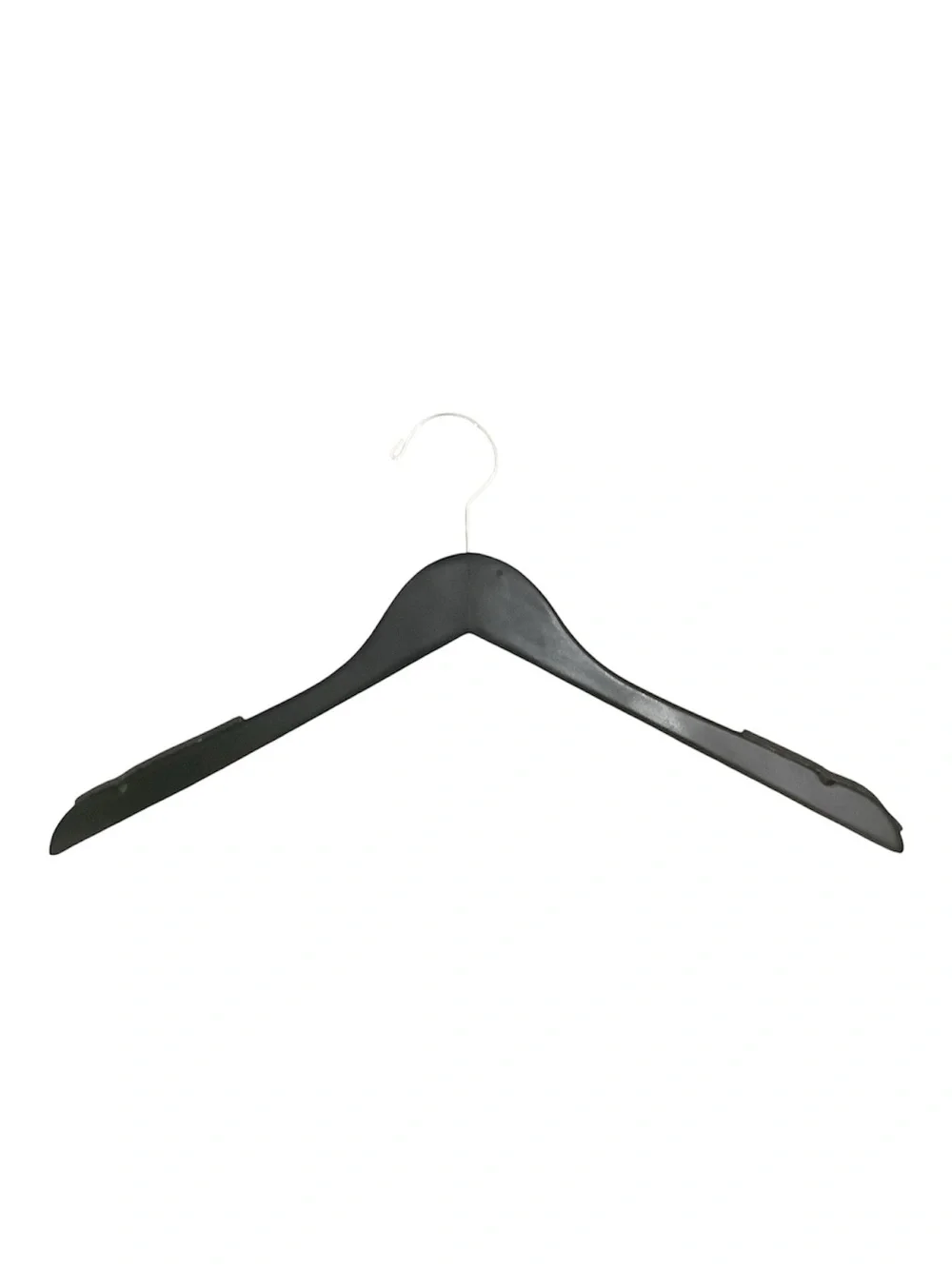 Set of 20 Black Wood Hangers with non-slip gripping